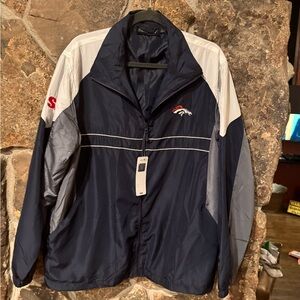 Bronco Dunbrooke  Navy and Gray Windbreaker